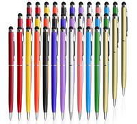innhom Lot de 36 stylets 2 en 1 pour écrans tactiles et stylos à bille à encre noire compatibles avec iPad, iPhone, tablettes, Samsung, Kindle