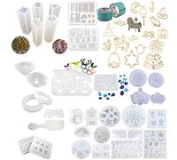 INNICON 31 Moule en Silicone fixé pour Fille Bricolage Faire Un Cadeau Parfait pour Noël Fabrication de Bijoux Fournitures Bande sans Trace Colliers Anneau de Bijou avec Corne des Animaux