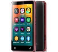Innioasis 16Go Lecteur MP3 avec Bluetooth et WiFi, Lecteur de Musique Mp3 et Mp4 ave Spotify,Spotify Kids, Tidal, Deezer, Lecteur Vidéo à écran Tactile 4 Pouces 1080P Noir et Rouge