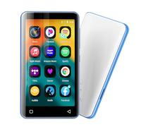 innioasis 80Go Lecteur MP3 avec Bluetooth et WiFi, Lecteur de Musique Mp3 et Mp4 ave Spotify,Spotify Kids, Tidal, Deezer, Lecteur Vidéo à écran Tactile 4 Pouces 1080P（Blanc+Bleu）