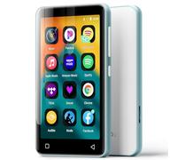 innioasis 80Go Lecteur MP3 avec Bluetooth et WiFi, Lecteur de Musique Mp3 et Mp4 ave Spotify,Spotify Kids, Tidal, Deezer, Lecteur Vidéo à écran Tactile 4 Pouces 1080P(Bleu Glacier+Blanc)