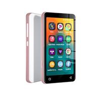 innioasis 80Go Lecteur MP3 avec Bluetooth et WiFi, Lecteur de Musique Mp3 et Mp4 ave Spotify,Spotify Kids, Tidal, Deezer, Lecteur Vidéo à écran Tactile 4 Pouces 1080P (Rose-Blanc)