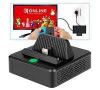 Charging Stand pour NS Switch/Switch OLED- innoAura Station d'accueil TV Portable De Rechange avec Port d'alimentation USB C, Port D'entrée USB 3.0 et Port HDMI pour Switch