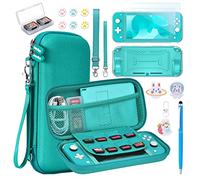 innoAura Étui Switch Lite Accessoires pour NS Switch Lite 17 en 1 avec Etui de Transport Switch Lite, Etui de Jeu Switch, Protection d'Ecran Switch Lite, Support Switch (Turquoise)
