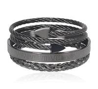 Innocence Ensemble de bijoux de luxe en or 18 carats avec perles en oxyde de zirconium et breloque en forme de couronne impériale pour homme et femme, Adjustable, Zircone cubique