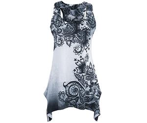 Innocent Débardeur Agrémenté De Dentelle Femme Top Blanc/Noir XXL