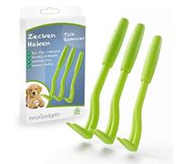 innoGadgets Pince à tiques à Crochet | Différents Crochets pour Toutes Les Tailles de tiques | Extraction Douce des tiques en Quelques Secondes | 3 Set Green (3 pièces (Paquet de 1))