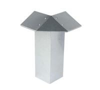 innogard 6031 - Connecteur d'angle 90 Degrés pour Clôture à Limaces Type 2 - Aluminium-Zinc - 1 Pièce d'angle pour Installation de Parterre