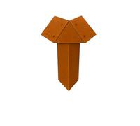 innogard Angle extérieur 90° pour clôture à escargots corten