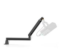 InnoGear Support de microphone à profil bas - Noir | Pour Fifine AM8 K669B Elgato Blue Yeti Shure SM58 SM7B, capacité de poids de 1,5 kg, résistant aux vibrations, angle réglable