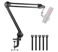 InnoGear Support pivotant pour microphone de studio avec clip de suspension réglable et bras en ciseaux pour Blue Yeti, Blue Snowball, Blue Yeti Nano et autres microphones
