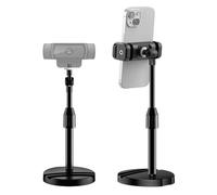 InnoGear Support télescopique pour webcam de bureau avec support de téléphone pour webcam C922 C930e C920S C920 C615 C960 C920x BRIO 4K NexiGo N60, lumière droite, GoPro avec filetage 6,35 mm