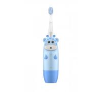 InnoGIO GIOgiraffe Brosse à dents électrique à ultrasons pour enfants avec minuterie et lumières colorées - Bleu