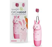 innoGIO GIOrconejo Brosse à dents électrique pour enfants avec 7 couleurs LED Manche en silicone 4 modes Minuterie 2 min Rose Pile AAA non incluse