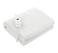 Innoliving Couverture chauffante 1 Place, Polyester, Blanc, 150 x 80 cm