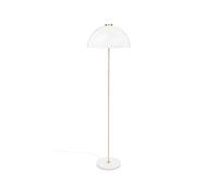 Innolux Lampadaire Kupoli Blanc-détails en laiton-abat-jour blanc