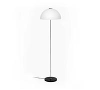 Innolux Lampadaire Kupoli Noir-détails métalliques-abat-jour blanc