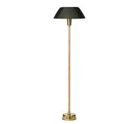 Innolux Lampadaire Senator vert. pied en cuir et laiton