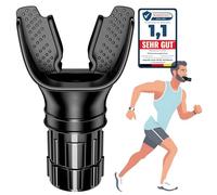 INNOMING Dispositif D'Exercice Respiratoire, Entraîneur musculaire réglable en silicone souple Pour renforcer les exercices de respiration, Appareil Respiration Fitness et entraînement