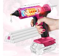 Innopower Pistolet à colle chaude sans fil 100 W pour batterie Makita 18 V/21 V, chauffage rapide, avec 12 bâtons de colle, pistolet à colle chaude pour bricolage, artisanat et réparations rapides (sa