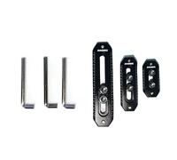 INNOREL 3 Packs de Rails NATO à dégagement Rapide 45 mm/65 mm/85 mm avec vis 1/4" pour Cage de caméra, Support de Moniteur de Terrain, poignée supérieure à Pince NATO, poignée latérale