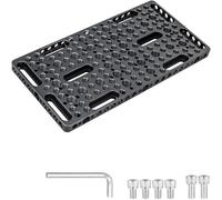 INNOREL CP10 20 * 10cm Plaque de Fromage de caméra avec Fils 1/4" & 3/8" | Plaque de montage à commutation multifonctionnelle, avec trous de localisation ARRI intégrés, pour caméra et trépied