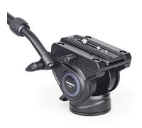 INNOREL F80 Tête de Trépied Rotule Vidéo Fluide,CNC Professional Panoramic Charge Admissible de 12 kg pour La Prise de Films par Caméra DSLR,avec vis de Montage de 3/8" et 1/4", poignée à 2 Sections