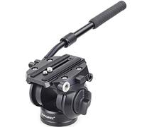 INNOREL H70 Tête de trépied Robuste pour Appareil Photo Reflex numérique avec vis de 6,35 mm et 9,55 mm, Plaque coulissante en Alliage d'aluminium Charge maximale 8 kg