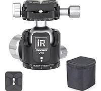 INNOREL V36 Tête de Boule Têtes à Rotule Centre de Gravité Basse φ36mm Boule Dia, Charge Maximale 20kg/44lb, Support de Caméra Tout en Métal CNC de Vue Double Panoramique avec 2 Plaques QR Arca-Swiss