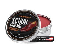 INNOSHIELD® Cirage rouge pour chaussures pour cuir - 100 ml - Crème rouge imprégnée et protège le cuir très efficacement - Formule de qualité supérieure avec lanoline - Fabriqué à la main en Autriche