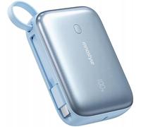 INNOSTYLE Batterie Externe Power Bank 10000mAh 22.5W Mini Powerbank avec câble 3 Ports USB USBC Compatible avec iPhone 16 15 14 13 12 Pro Max Plus Samsung iPad Pro etc