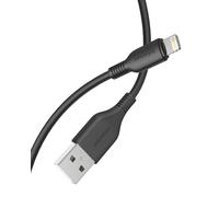 INNOSTYLE Câble USB Lightning 2m, certifié MFI, Charge Rapide iPhone, Compatible avec iPhone 14 13 12 11 Pro Max Mini X XS XR 10 8 7 Plus 6 6s 5s 5, Noir
