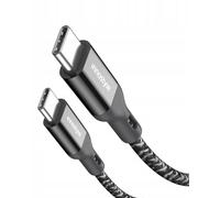 Innostyle Câble USB C vers USB C Cable 2M 60W USBC Charge Rapide Chargeur Type C pour iPhone 16/15, Samsung S24/S23/S22/S21