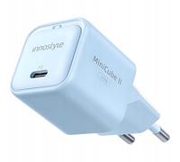 INNOSTYLE Chargeur 20 W USB-C, Port USB C, avec LED, Bloc d'alimentation Rapide USB, Bloc d'alimentation Compact pour téléphones Portables, USB-C pour, Galaxy, iPad, Pixel (Bleu)