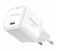 INNOSTYLE Chargeur 20 W USB-C, Port USB C, avec LED, Bloc d'alimentation Rapide USB, Bloc d'alimentation Compact pour téléphones Portables, USB-C pour Galaxy, iPad, Pixel (Blanc)