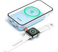Innostyle Powerduo 2In1 Fast Inductive Powerbank For Magsafe Watch 10000Mah Blue