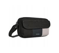 INNOSTYLE Versalsling Sac à Bandoulière Sac à Bandoulière Sac Étanche Grand 3L Sac Pratique et Élégant avec Sangle Réglable Idéal pour Voyage Plusieurs Poches Accessoires, Noir-Bleu/Gris, Sac à