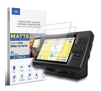 INNOSURE [Lot de 2] Conçu pour Garmin Striker 7cv, Striker 7dv, Striker sv 7 pouces en verre trempé véritable AG protecteur d'écran Fishfinder GPS Accessoires de protection d'écran antireflet (mat)