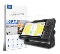 INNOSURE Protection d'écran en verre trempé compatible avec Garmin Striker Vivid 9sv 9 pouces écran Fishfinder Housse de protection anti-rayures et anti-traces de doigts (HD transparent)