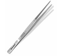 Innotech Instrumente Pince à barbecue pour barbecue, pince de cuisine pour gastronomie fine, pince de dressage, pince de cuisine comme pince à candybar, pince droite en acier inoxydable (30 cm)