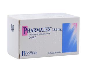 Innotech International Pharmatex Chlorure De Benzalkonium 20 Ovules 18,9mg