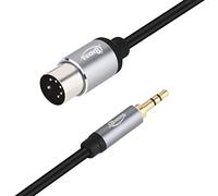 innov8 Câble convertisseur 5 broches DIN mâle vers jack stéréo TRS mâle 3,5 mm pour équipement audio radio stéréo vintage 1 m
