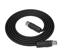 innov8 Câble d'alimentation M12 mâle vers femelle à 4 broches 16 AWG 1 m, connecteur industriel 24 V DC 16 A, chaîne de frein PUR, rallonge droite IP67