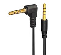 innov8 Câble d'extension audio vidéo 3,5 mm 4 pôles 17 mm mâle vers mâle coudé 17 mm | 0,15 m