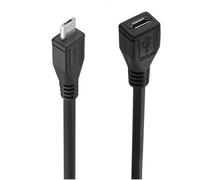 innov8 Câble d'extension de données micro USB B mâle vers femelle 0,25 m (droit)