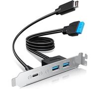 innov8 USB 3.2 Gen2x2 USB-C Façade Adaptateur Câble Type E 20 Broches à 19 Broches Header