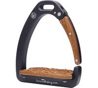 INNOVA RIDING étriers de sécurité DYNAMIC black & dark wood étriers de sécurité, taille:One Size