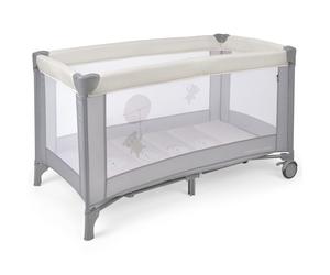Innovaciones MS Lit de voyage pour bébé 3 pièces 120 x 60, avec matelas et sac de transport Basic Beige