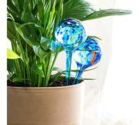 InnovaGoods 2 globes d'arrosage automatique en verre faits main Durée 10 jours boules d'irrigation goutte à goutte Plantes fleurs 350 ml x2 29 cm
