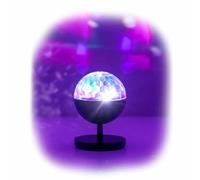 InnovaGoods 5W LED Projecteur Rechargeable avec Haut-Parleur Bluetooth, Modes d'Éclairage Multicolores, Télécommande, Portable, iOS/Android, ABS Multicolore